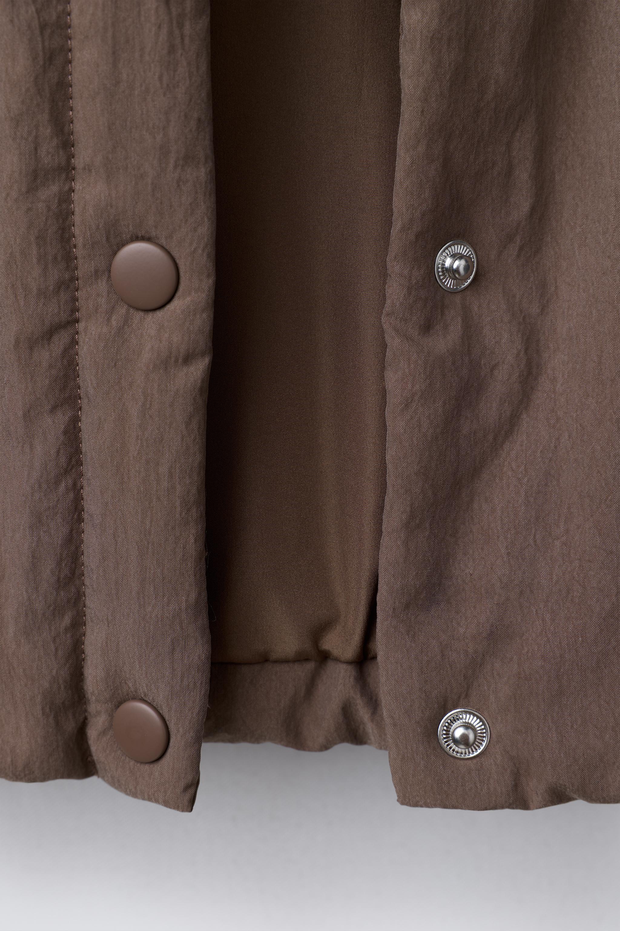 VESTE REMBOURRÉE COL CROCHET